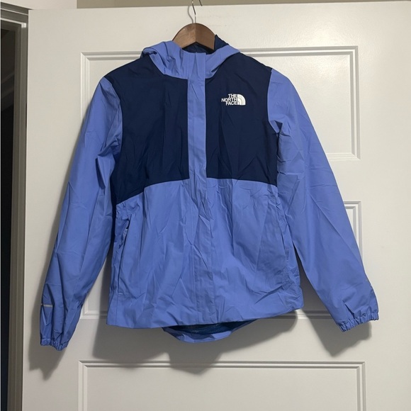 The North Face Antora Rain Jacket Light Blue / Dark Blue 14/16 - Picture 3 of 10